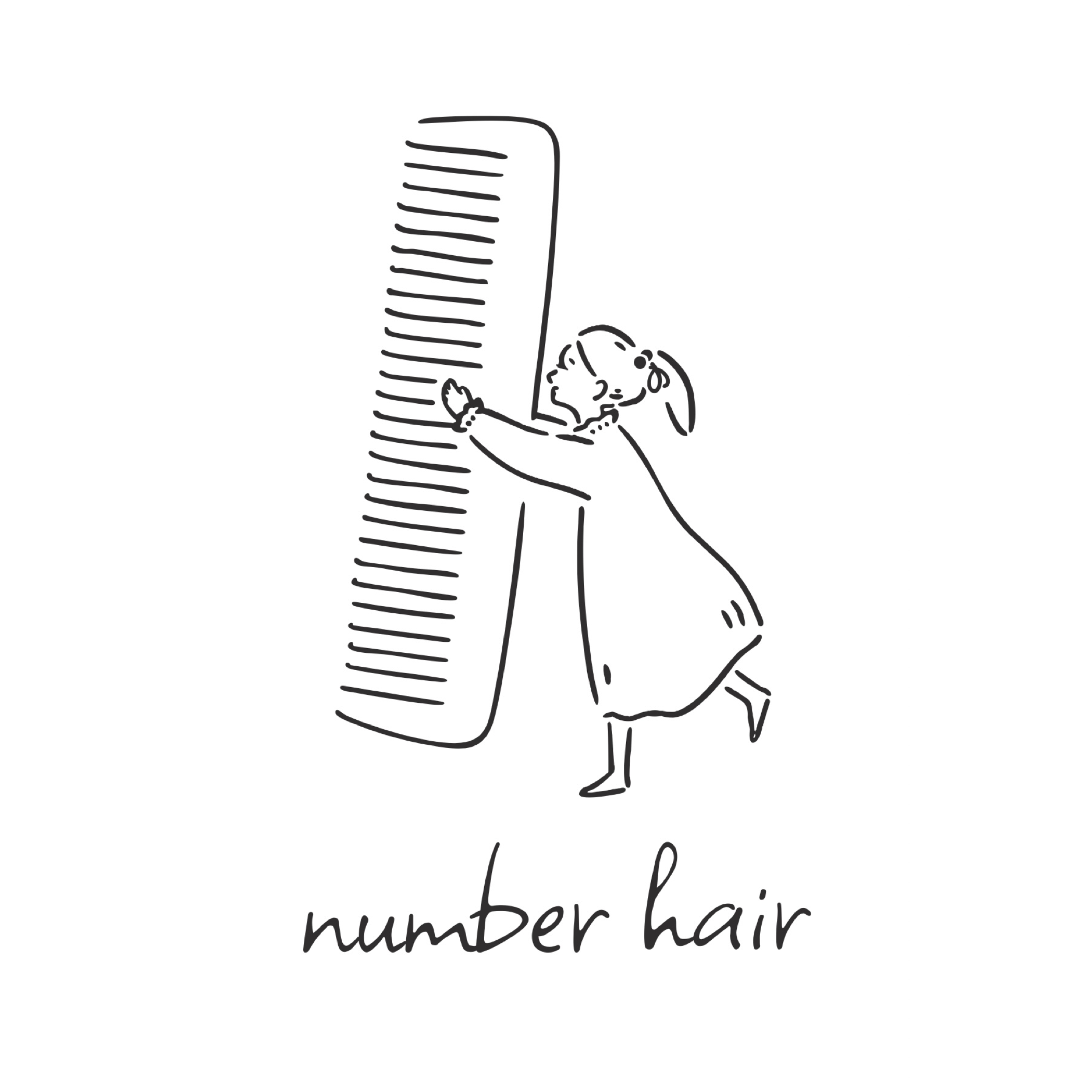 number hair